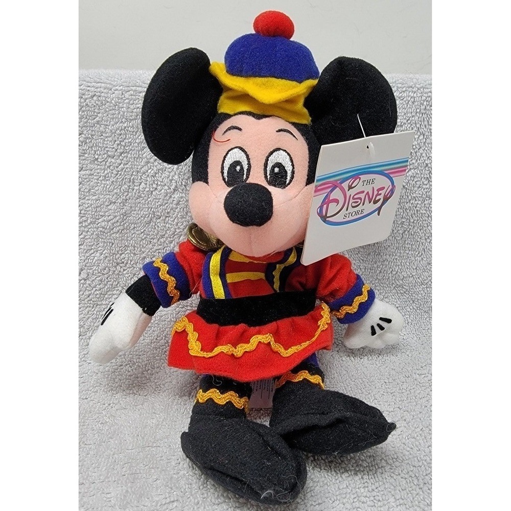Walt Disney Mickey Mouse Nutcracker Christmas NWT Disney Bean Bag Beanie New 1pc